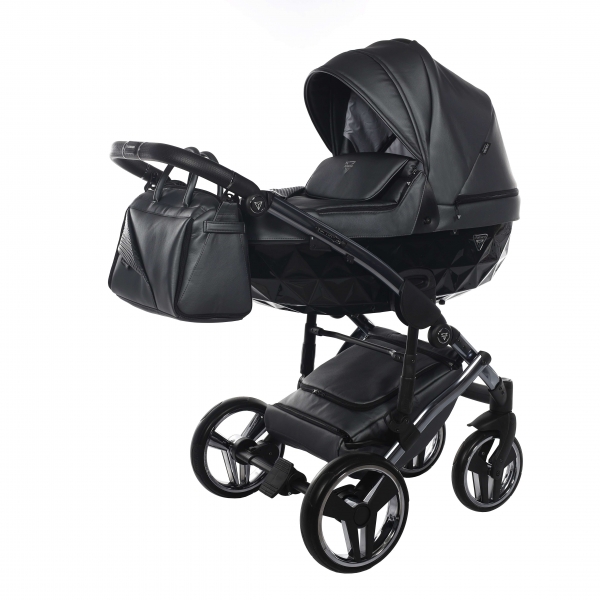 JUNAMA Kombi Kinderwagen DIAMOND FLUO 05 2.0 - anthrazit