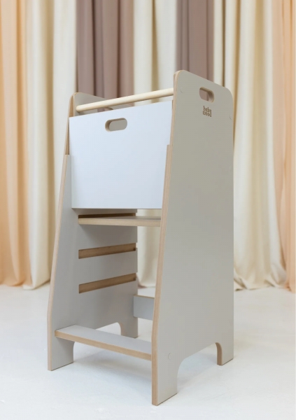 BabyWood Küchenhelfer/Lernturm Comfort M - Kaschmir