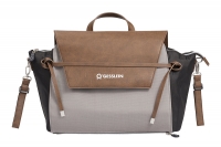 Gesslein Wickeltasche N°4 - schwarz/tabak/beige
