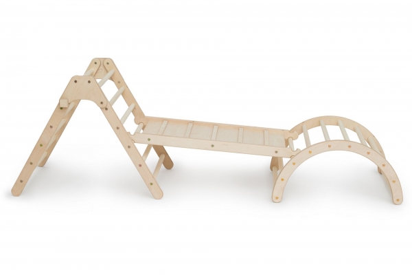 Kletterling Koalaling Set - Pikler-Kletterdreieck mit Rutsche und Bogen