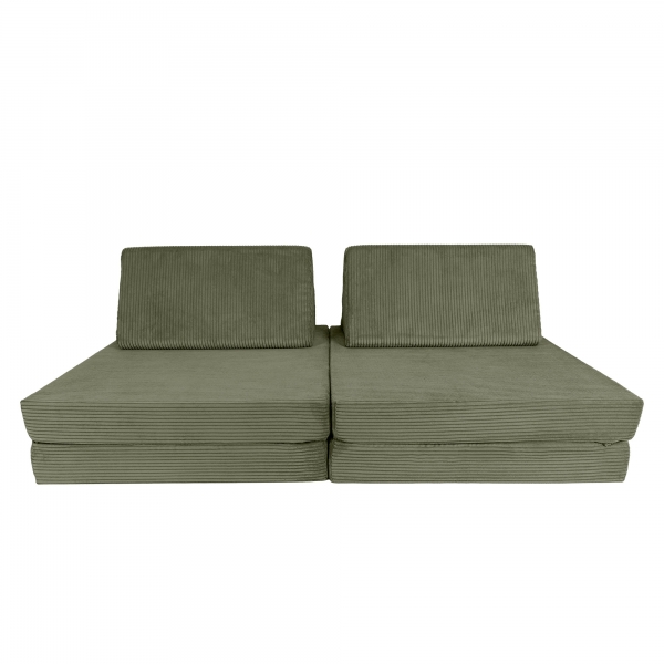 Design4Kids Spielsofa Cord Grande Classic - pine olive