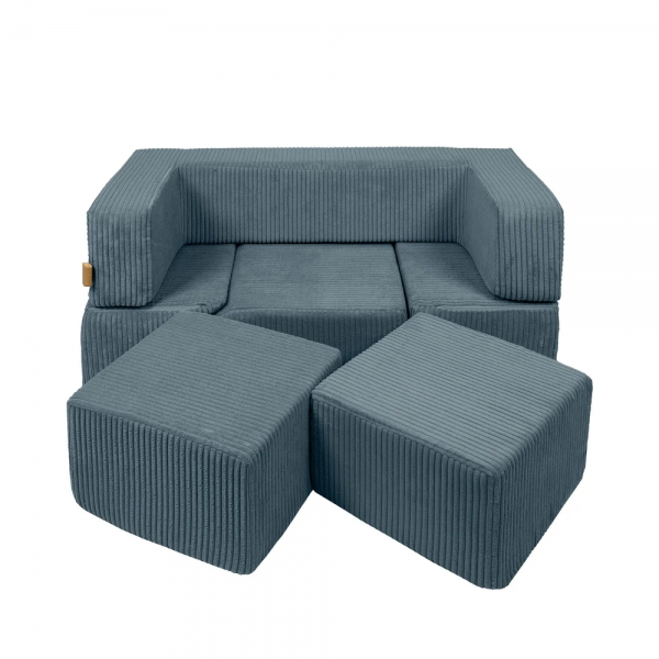MeowBaby Spielsofa Bricks Ästhetik türkis, 100 Bälle - eigene Farbauswahl