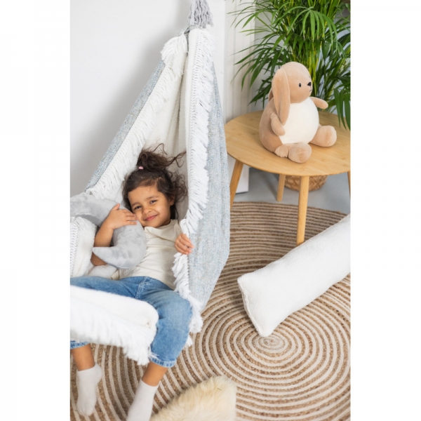 Design4Kids Hängematte Cozy check - grau