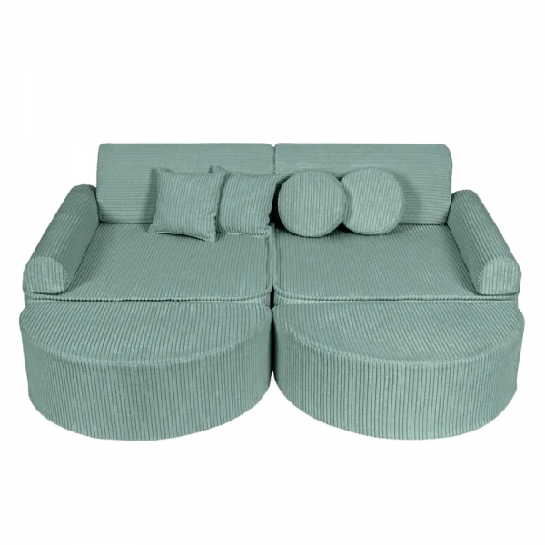 Design4Kids Spielsofa Jewel Max Cord - cozy mint