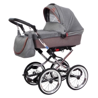 ZEKIWA Kombikinderwagen Luxus complete inkl. Wickeltasche, Brokat