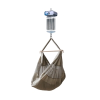 swing2sleep Federwiege mit Motor heia grau & cosy2sleep natur