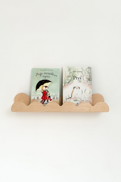 BabyWood Montessori Hängeregal WAVE - Natur