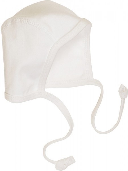 Schnizler Baby - Erstlingsmütze Interlock Unisex weiß Gr. 50/56