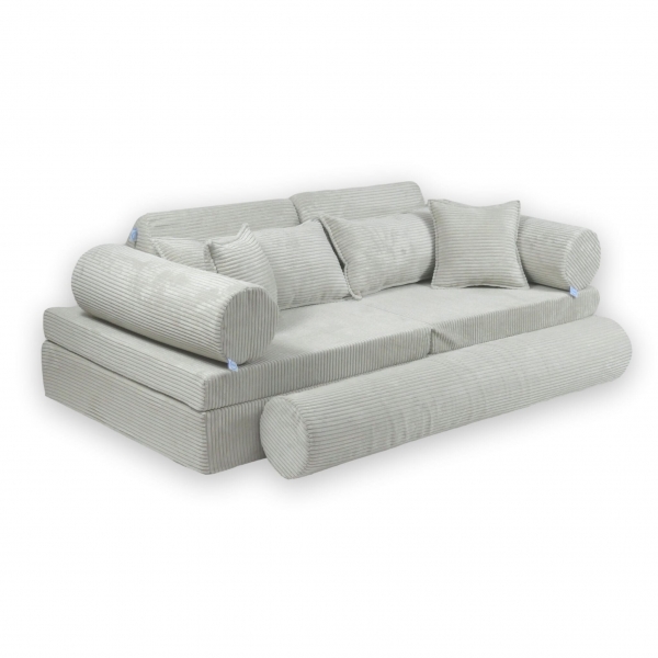 MiMii Spielsofa Deluxe Cord - ash grey