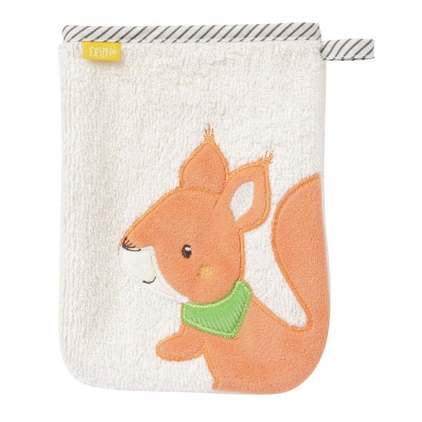 Fehn Waschhandschuh Eichhörnchen Sunshine