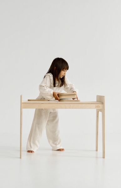 BabyWood Kindertisch L - natur