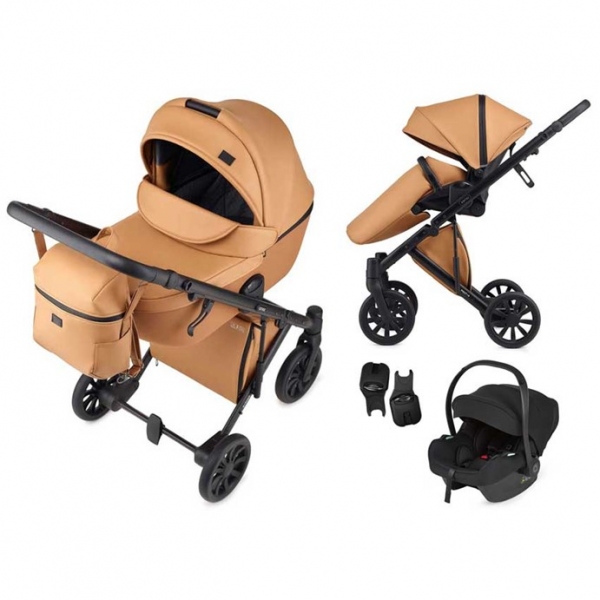 ANEX Baby Kombikinderwagen 3 in 1 e/type Caramel