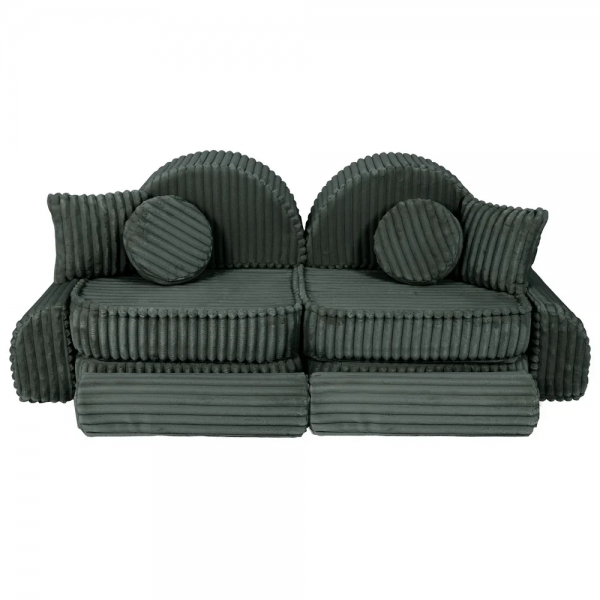 MeowBaby Spielsofa Mini Max Churros - Pine Forest Green