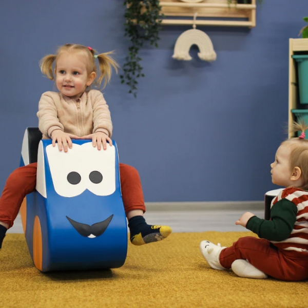 IGLU Kinderwippe/Schaukel Auto - Blau