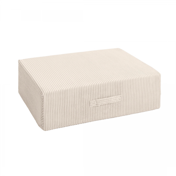 Design4Kids Hüpfpolster Jewel Cord 80cm x 80 cm - almond beige