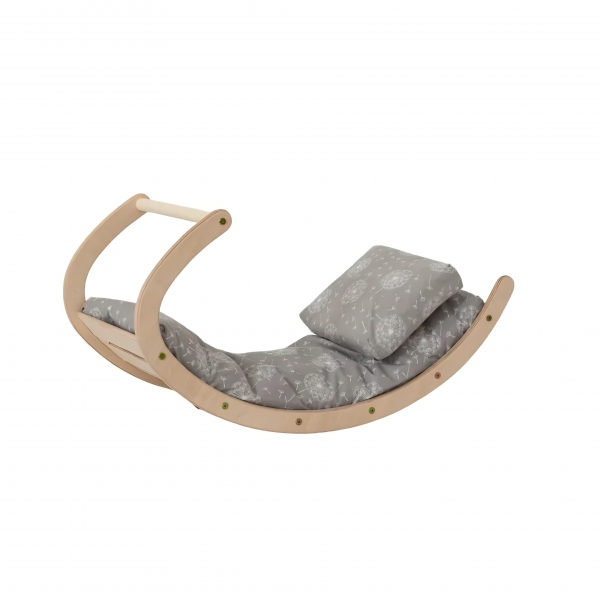 Design4Kids Wippkissen aus Baumwolle mit Kopfkissen für Indri - Löwenzahn
