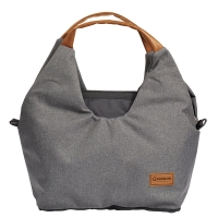 Gesslein Wickeltasche N°5 | Design 051 | grau meliert/cognac