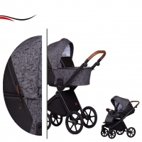 Baby Merc Kombikinderwagen 2 in 1 Mango M198 anthrazit - 10-teilig