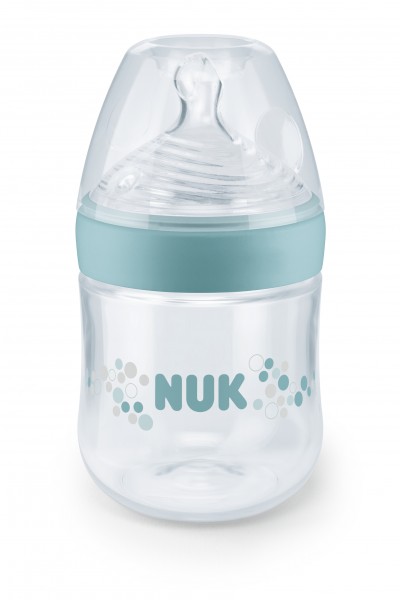 NUK Nature Sense Babyflasche, 0-6 Monate, S (Tee), 150 ml, grün