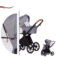 Baby Merc Kombikinderwagen 2 in 1 Mango M196 grau - 10-teilig