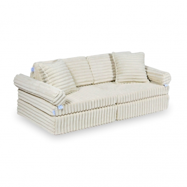MiMii Spielsofa Mini Komfort Waffle-Cord - ivory beige