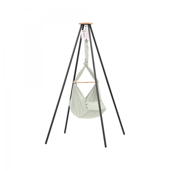 NONOMO Heavenly Dreams Federwiege mit Motor weiß &amp; Gestell TIPI anthrazit - Olive