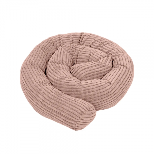 MeowBaby Bettschlange Cord, 2 m - Ästhetik Powder pink