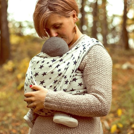 Didymos Babytragetuch Jersey Doubleface Sterne Gr.7