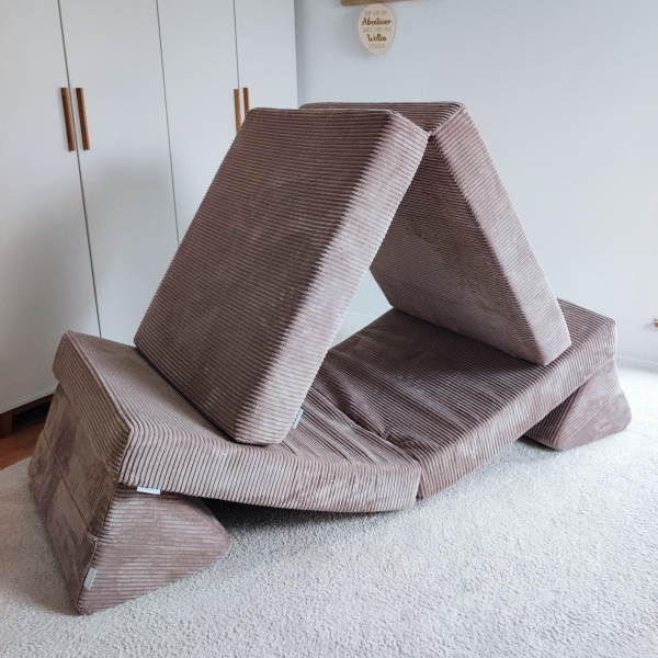 Design4Kids Spielsofa Cord Mini Grande Classic - vintage rose