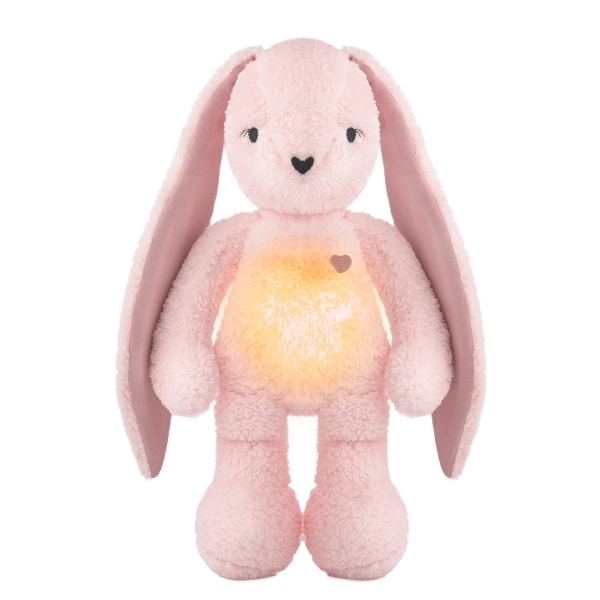 myHummy Baby Einschlafhilfe Häschen 5-in-1 mit Licht - rouge
