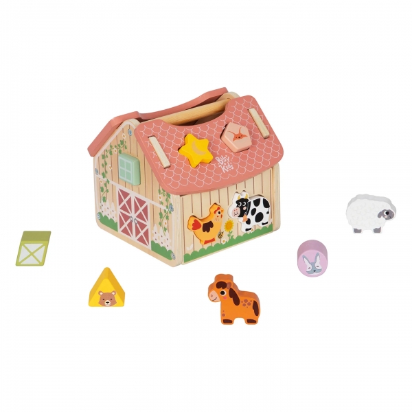 BusyKids Holz-Sortierhaus &quot;Farm&quot;