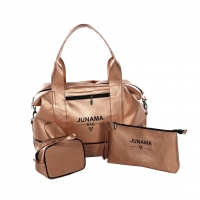 JUNAMA Wickeltasche MAMI BAG - 3 in 1 Set | S-Class 05 - roségold