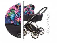 Baby Merc Kombikinderwagen La Rosa Ltd. LNL09 - flower/gold