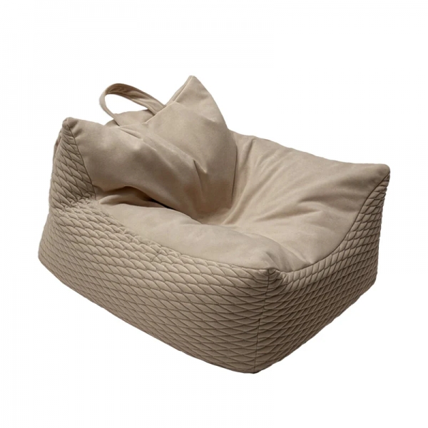 MeowBaby Sitzsack Dune eckig - sherwood tan