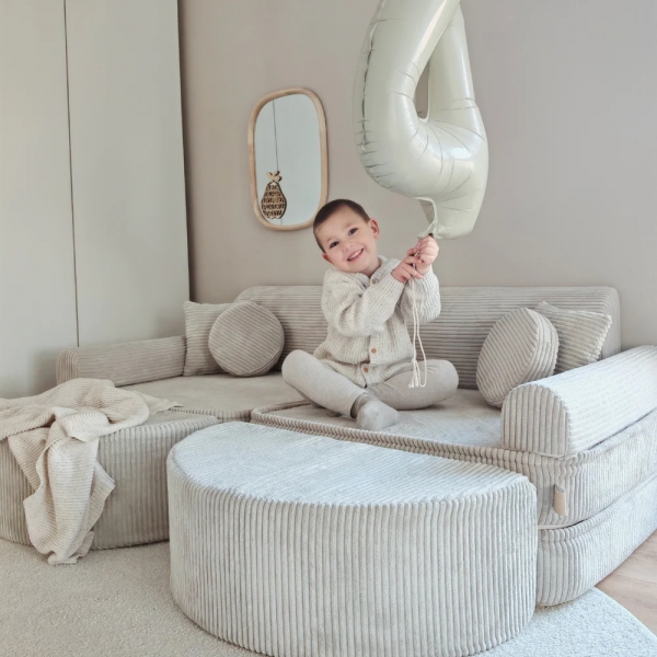 Design4Kids Spielsofa Jewel Max Cord - vintage beige
