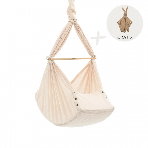 NONOMO Little Dreams Federwiege inkl. Deckenbefestigung - Almond