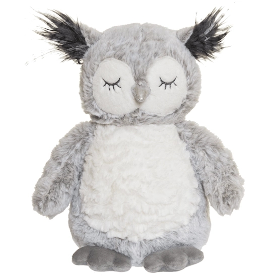 TeddyKompaniet Kuscheltier Eule grau, 25 cm