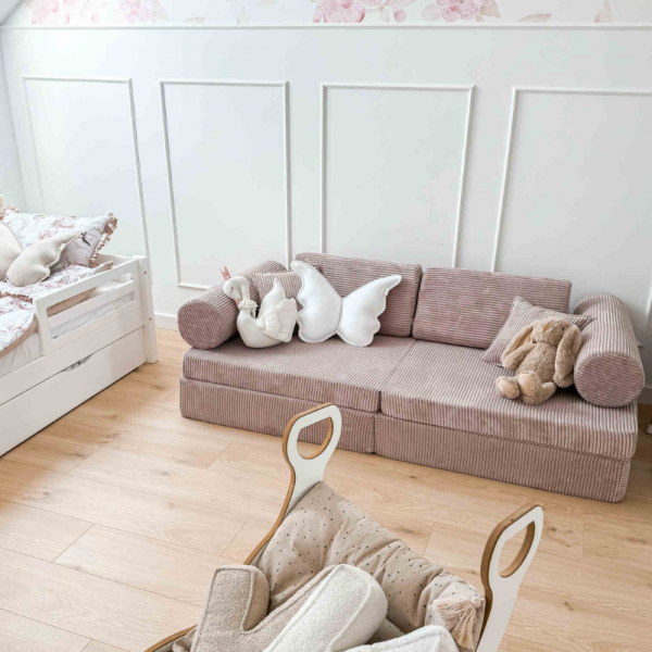 Design4Kids XL Spielsofa Cord Puero - dusty rose