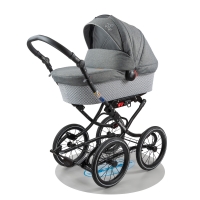 ZEKIWA Kombikinderwagen Luxus Royal Ensemble Grau
