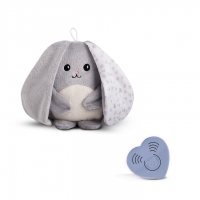 myhummy Baby Einschlafhilfe Häschen Premium Plus grau