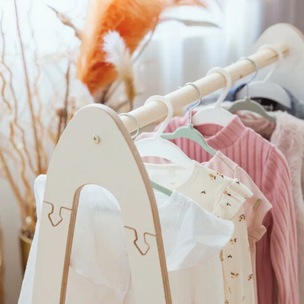 MeowBaby Montessori Kleiderständer klein - weiß