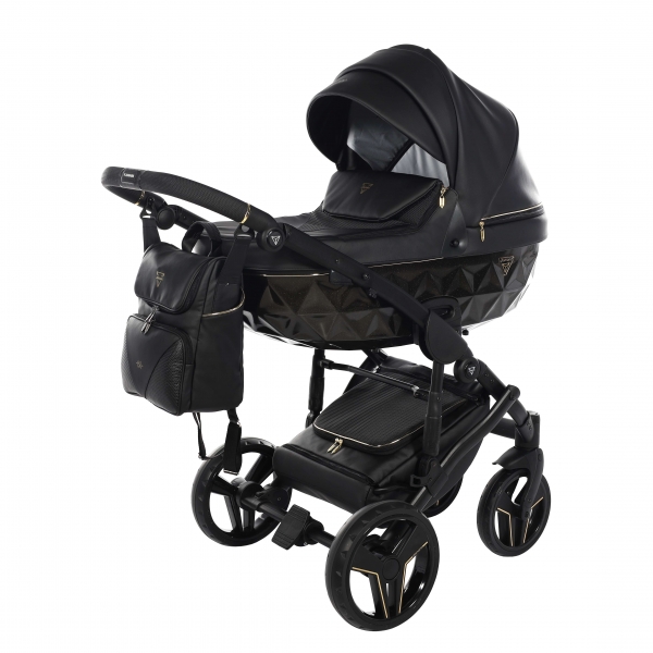 JUNAMA Kombi Kinderwagen DIAMOND S-CLASS 07 2.0 - schwarz