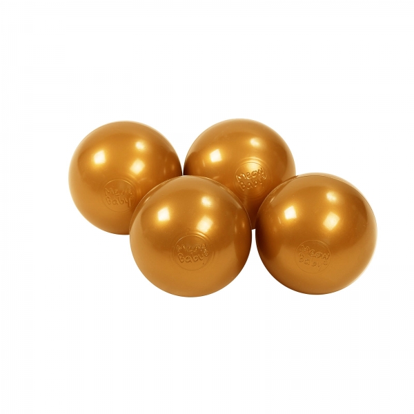 MeowBaby Ballset 50 Bälle 7 cm - gold