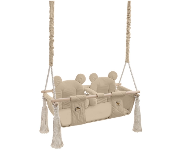 BabySteps Kinderschaukel Zwillinge Velvet Swing - Beige