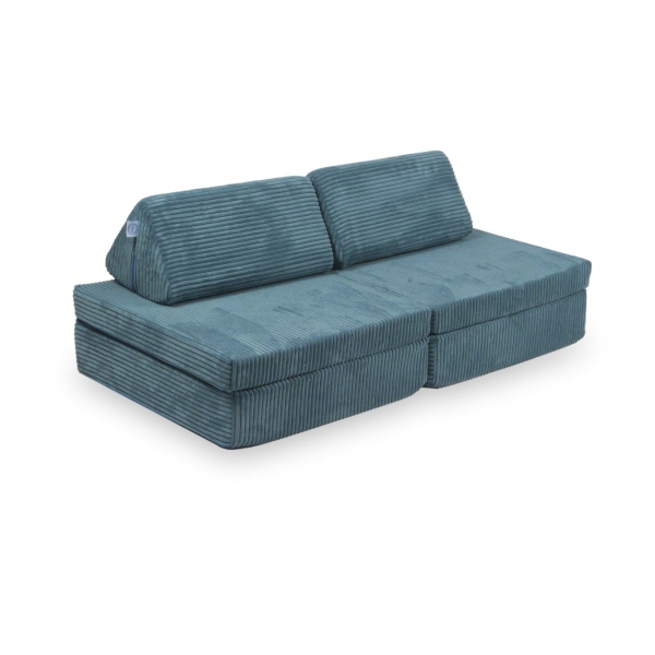 MiMii Spielsofa Mini Classic Cord - smoky blue