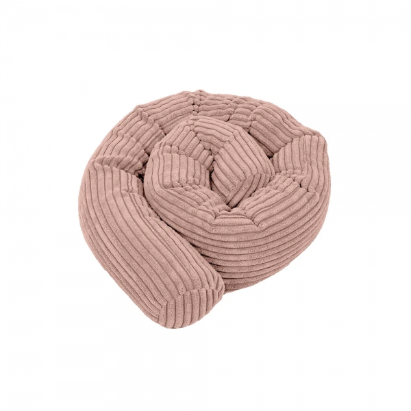 MeowBaby Bettschlange Cord, 1,5 m - Ästhetik Powder pink