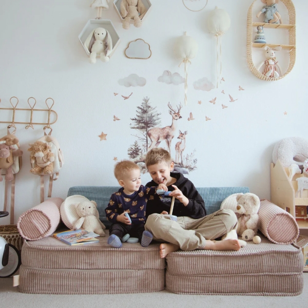 Design4Kids Spielsofa Cord Petit - Hazelnut Dream