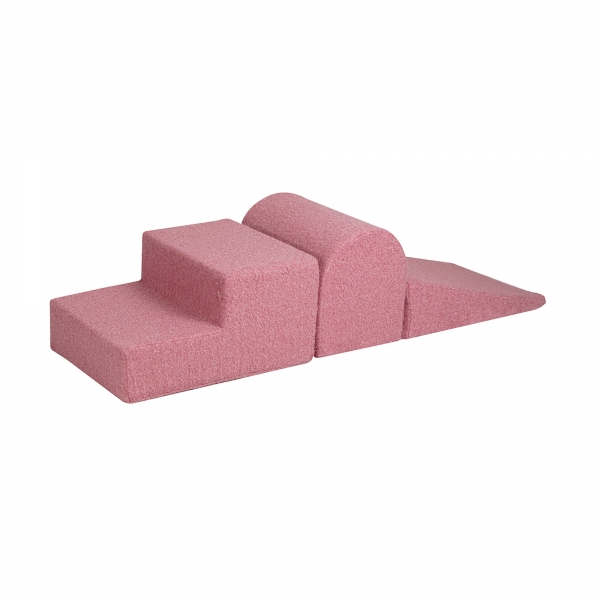 MeowBaby Schaumspielset Bouclé pink - 3 tlg. 90x45cm