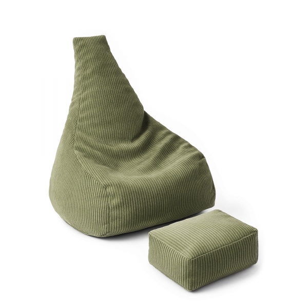 MeowBaby Sitzsack & Kinderhocker Ästhetik Tearo - khaki