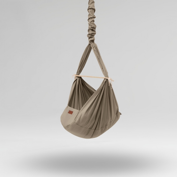Design4Kids Federwiege Baby Classic mit Deckenbefestigung - taupe